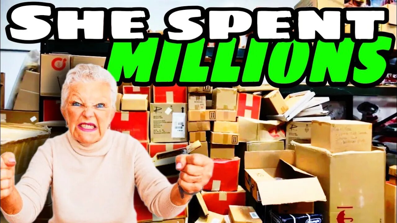 FULL of BRAND NEW EVERYTHING shopping addict over $2 million dollars spent on 17 storage wars pt6