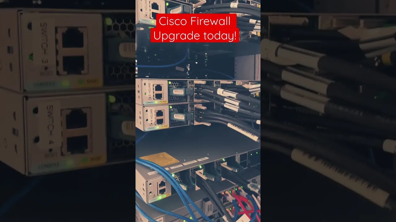 Cisco ASA Firewall upgrade and cable management prep underway! #cisco #firewall