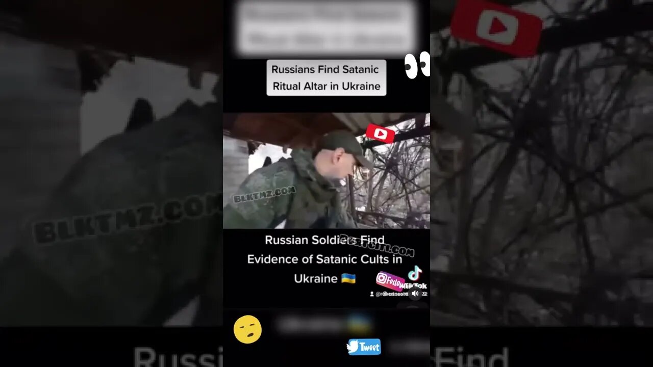 ‘Someyhing the News 🗞 Wont Show!’ Russians finding a lot of Satanic ritual stuff in the Ukraine