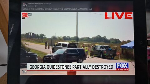 BREAKING THE GEORGIA GUIDESTONE HAS BEEN HIT BY EARTHQUAKE CONFIRMATION