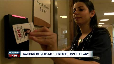 Nationwide nursing shortage hasn't hit WNY