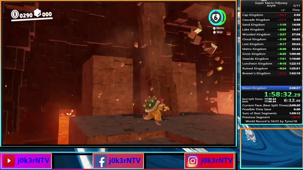 Trying to get a sub 3 hour Super mario Odyssey run!