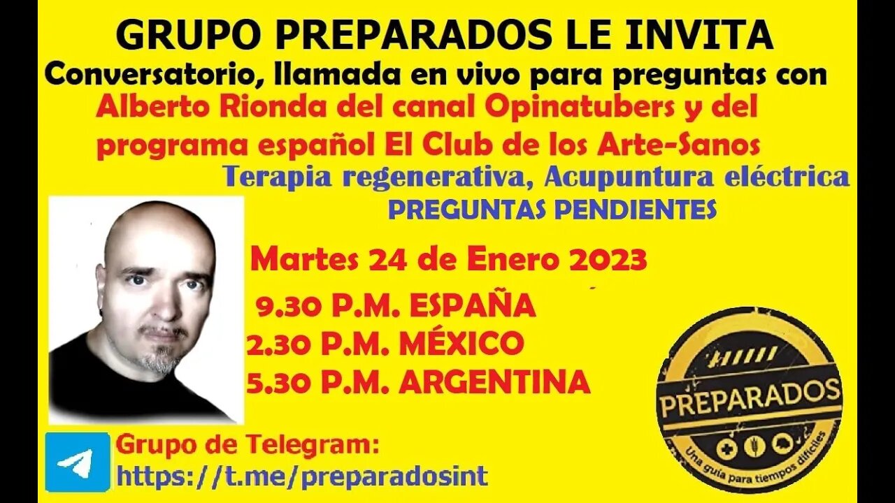 Proximamente Conversatorio Alberto Rionda Acupuntura Electrica Parte 2 Ene 24 2023