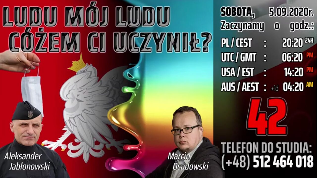 LUDU MÓJ LUDU CÓŻEM CI UCZYNIŁ? - Olszański, Osadowski NPTV (05.09.2020)