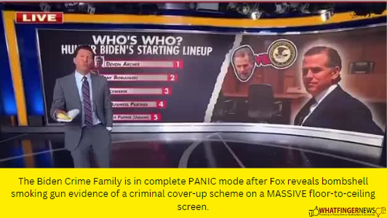 The Biden Crime Family is in complete PANIC mode after Fox reveals bombshell smoking gun