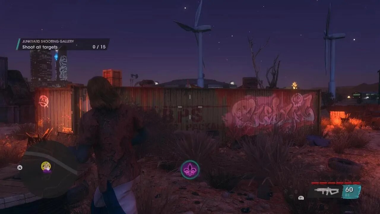 Badlands South Junkyard Shooting Gallery - Saints Row