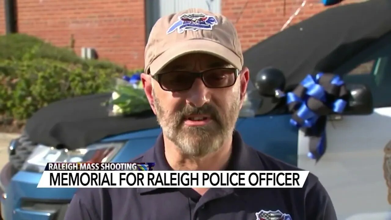 Memorial created for Raleigh officer killed in mass shooting