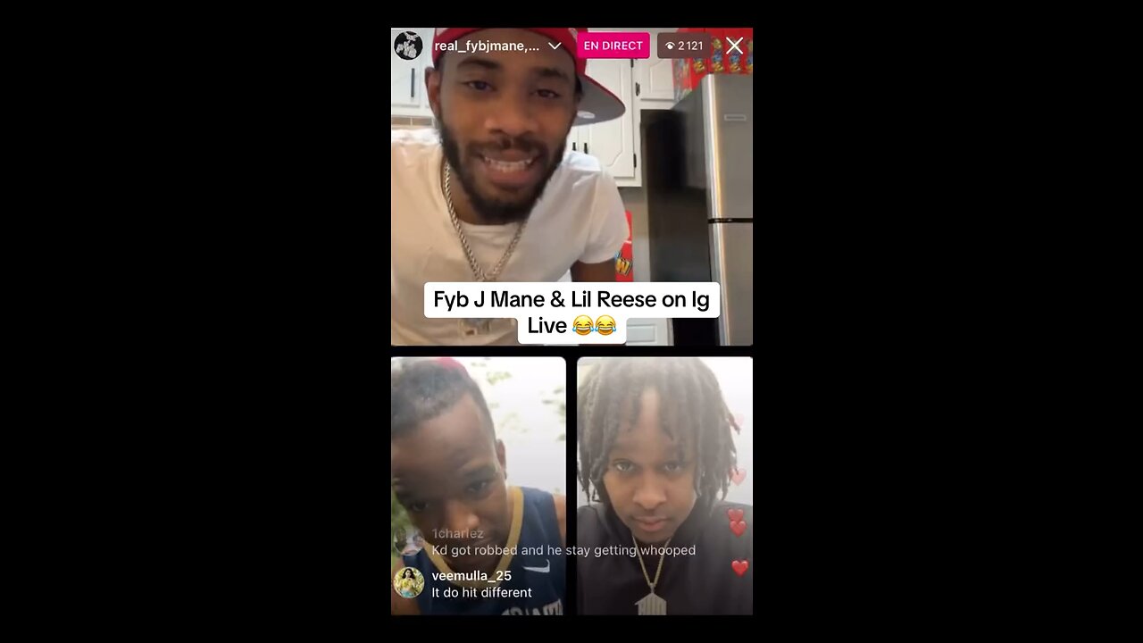 Fyb j mane & Lil Reese On Live together Finally 😭😭😭