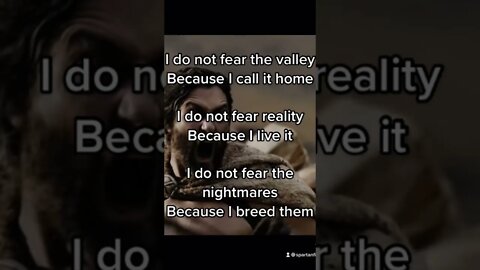 Certain things we do not fear