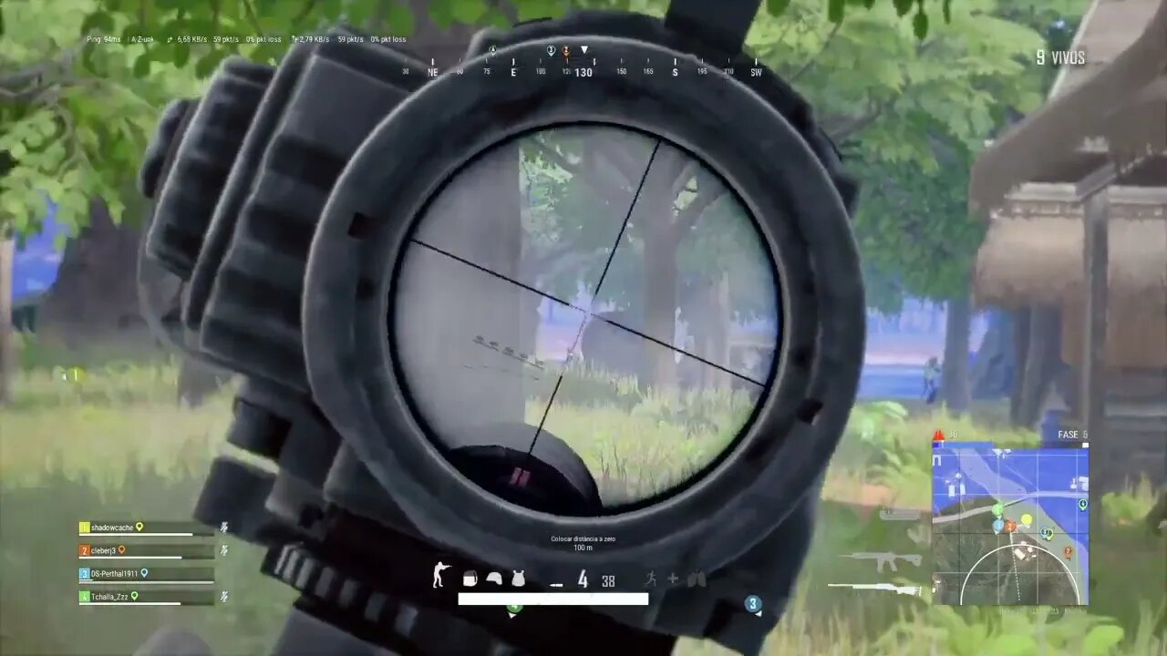 Tiro na corrida é lindo kkk #ps4 #pubg #rumo600 #sniper