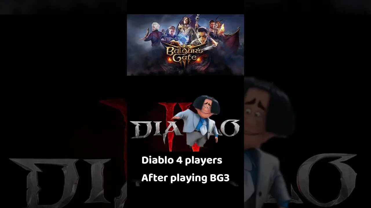 Diablo 4 players after playing Baldur's Gate 3 #funny #meme #gaming #diablo4 #baldursgate3