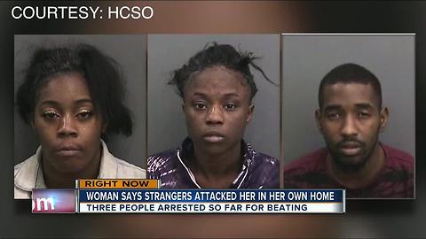 Woman attacked by strangers in her own home