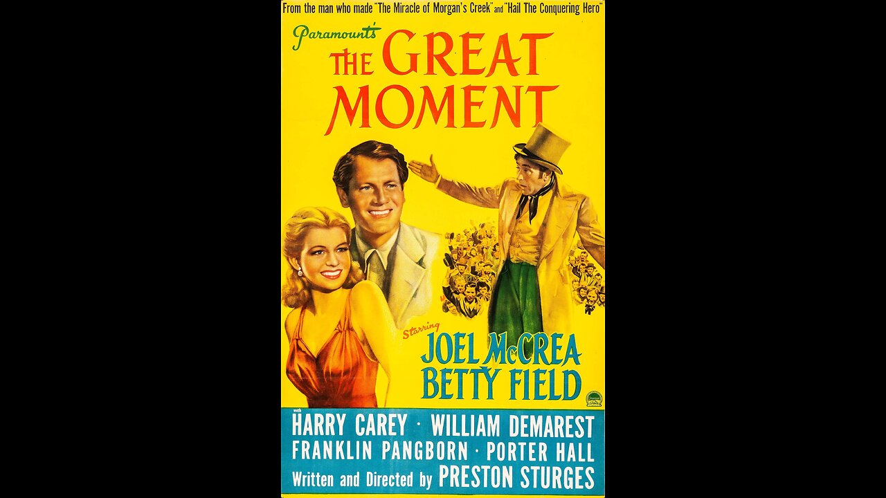 The Great Moment (1944) | A historical comedy-drama directed by Preston Sturges