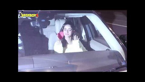 Ananya Panday & Nushrratt Bharuccha snapped in Bandra | SpotboyE