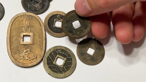 Amazing Samurai Era Coin, Some From Shogun Era Some Earlier