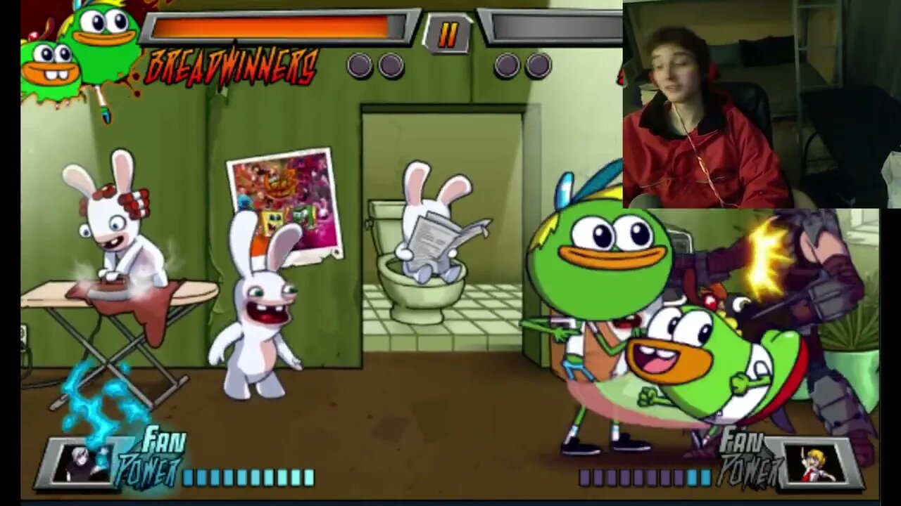 Shredder VS Breadwinners In A Nickelodeon Super Brawl 3 Battle With Live Commentary