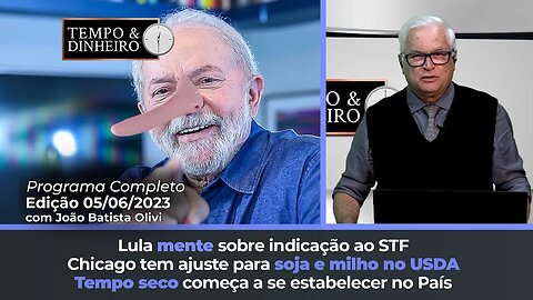 Chicago tem ajuste para soja e milho com USDA. Lula mente sobre indicação ao STF.