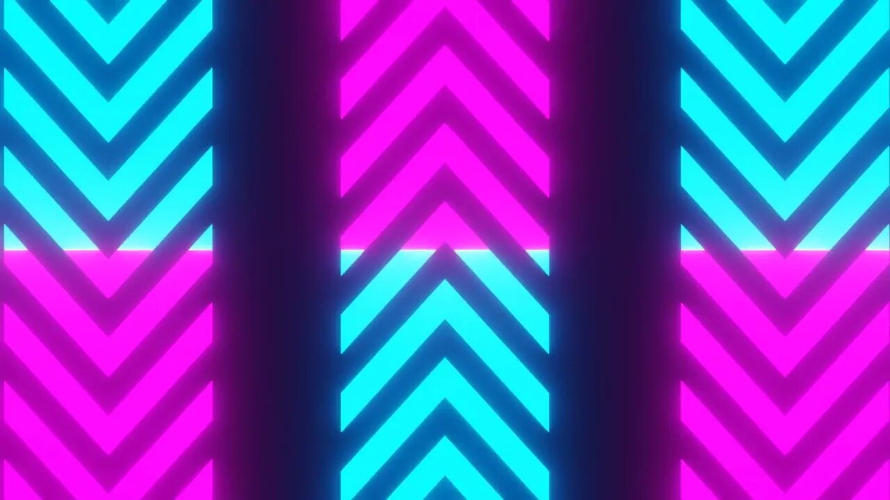 Vj Loop 2022: Retrowave: constant arrows.(sample animation)