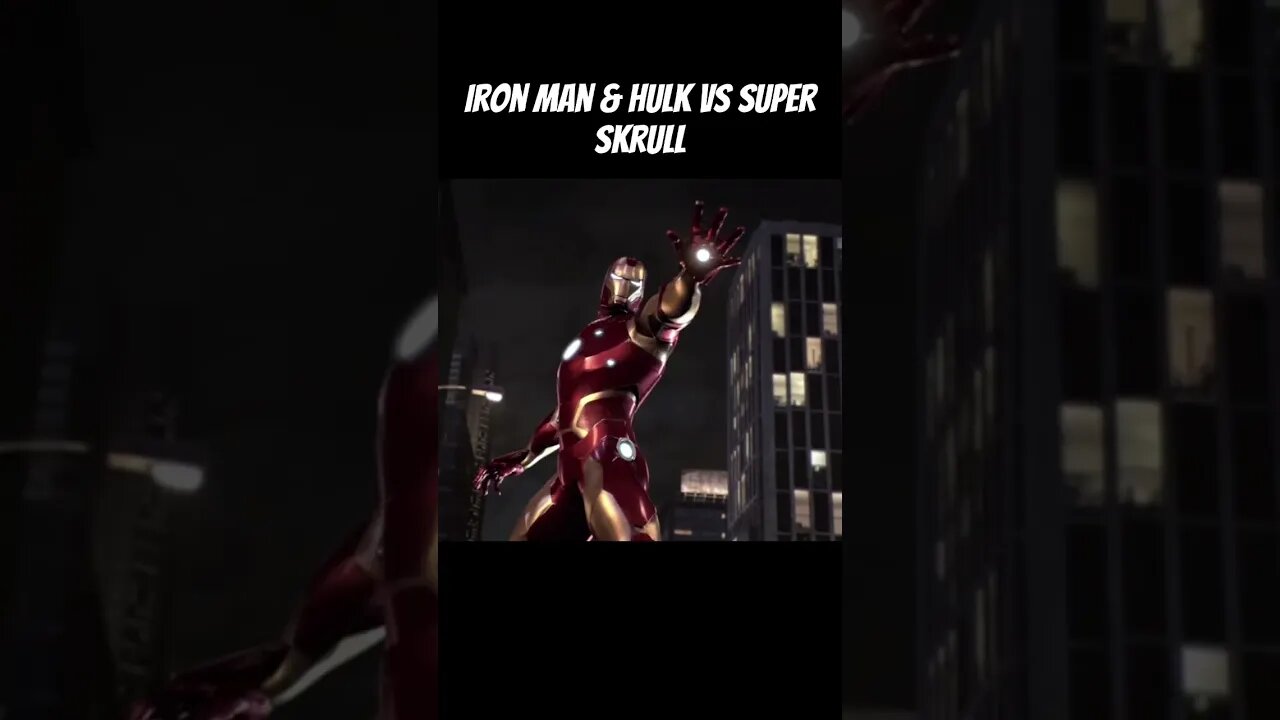 Iron Man & Hulk vs Super Skrull #marvel #gaming #shorts