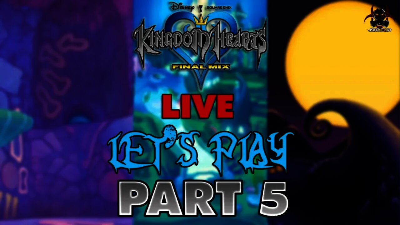 Kingdom Hearts 1.5 Final Mix - LIVE Let's Play/Walkthrough Part 5 - Monstro/Atlantica/Halloween Town