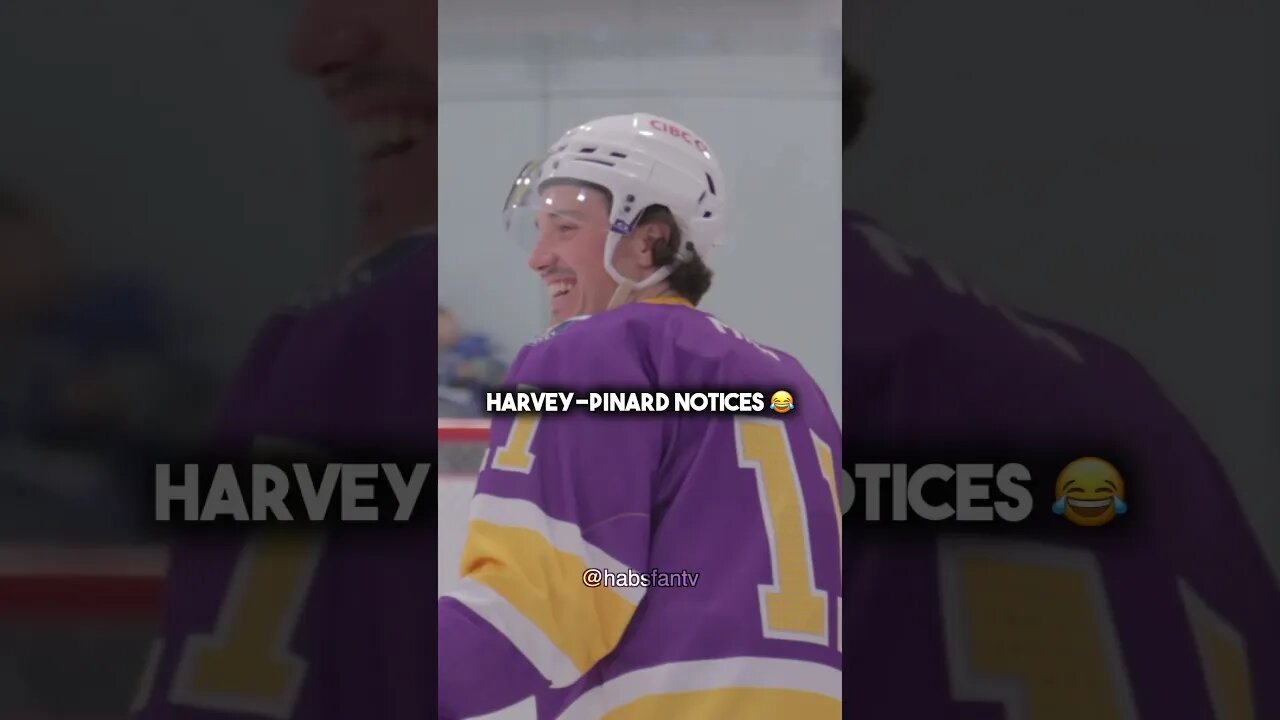 Danick's son trades his mom for Harvey-Pinard's stick ðŸ˜