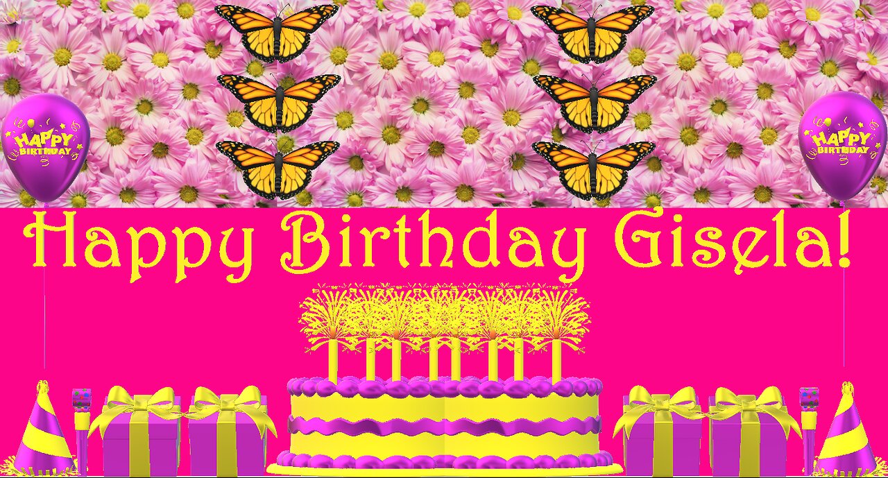 Happy Birthday 3D - Happy Birthday Gisela - Happy Birthday To You - Happy Birthday Song