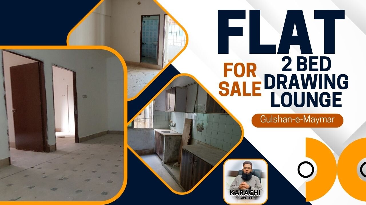 2 Bed Drawing Lounge Flat for Sale in Gulshan-e-Maymar Near Nawaz Sharif Park