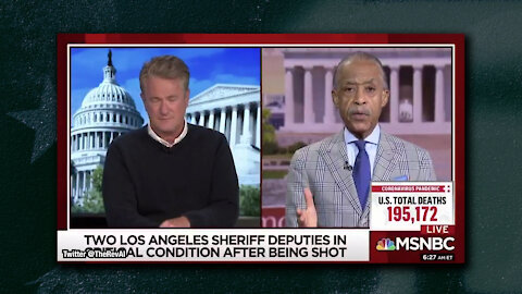 Al Sharpton Won't Denounce Protesters Saying "We Hope they Die," Says Shooter Was a Plant - Not BLM