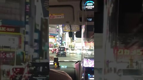 We took a taxi in Japan!