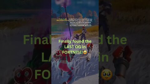 Finally found the LAST OG in FORTNITE!🥹 #fortnite #betrayal #fortnitegiveaway #rumble #fortniteemot