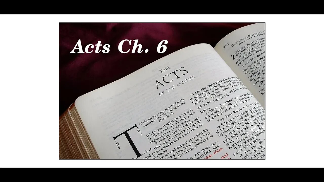 Acts Chapter 6 & Quiz!