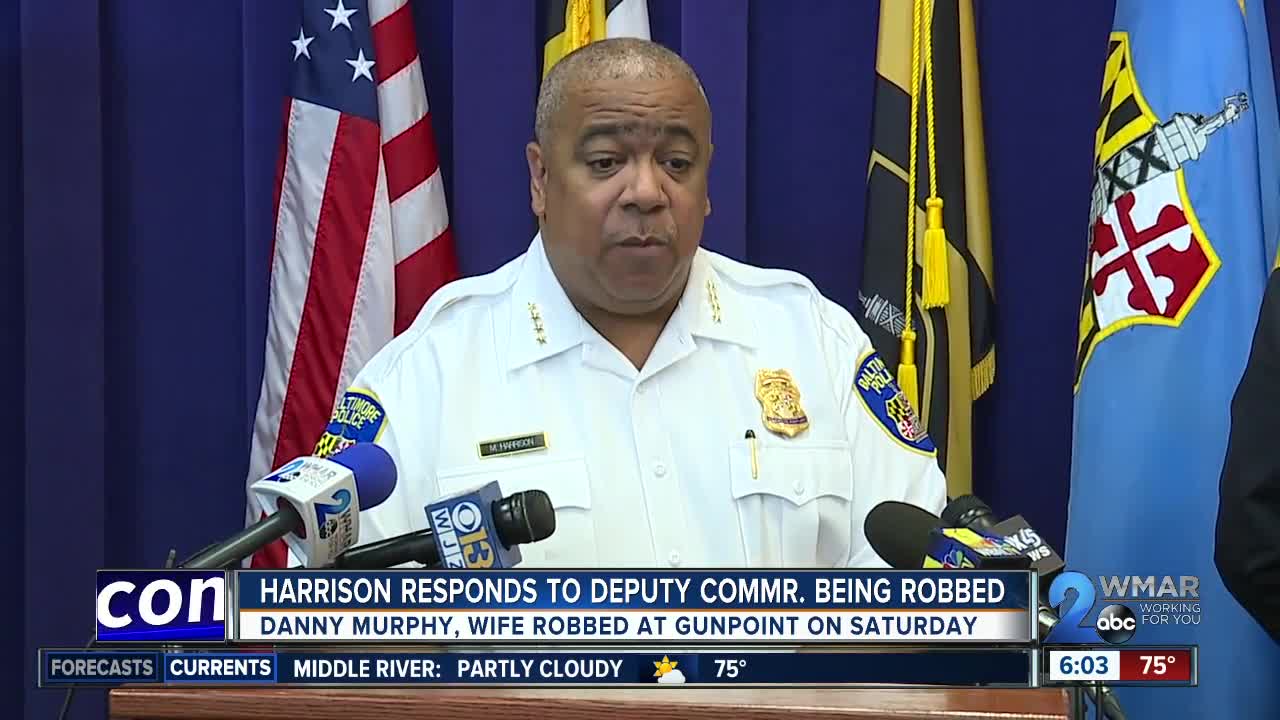 Commissioner Harrison responds to Deputy Commr. being robbed