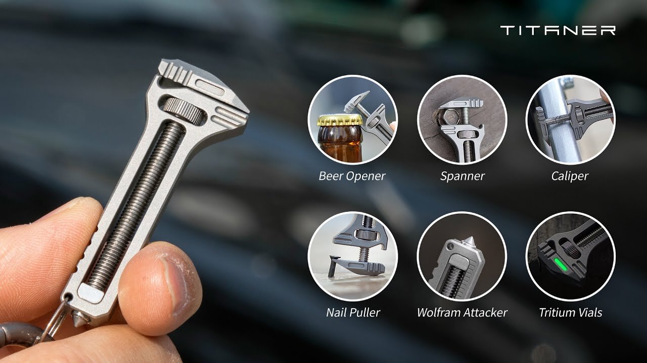 TiSpanner: Compact Titanium Multitool within Reach