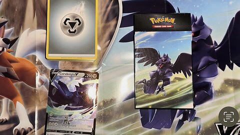 Opening a Pokemon Corviknight V VBattle Deck Box!