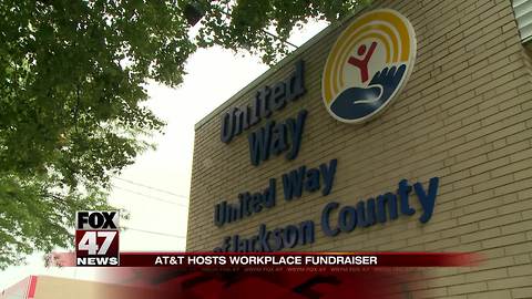 United Way gets donation from AT&T