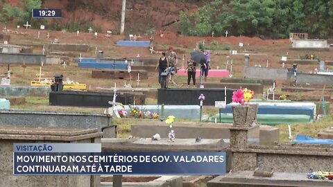 Visitação: Movimento nos Cemitérios de Gov. Valadares continuaram até à tarde.