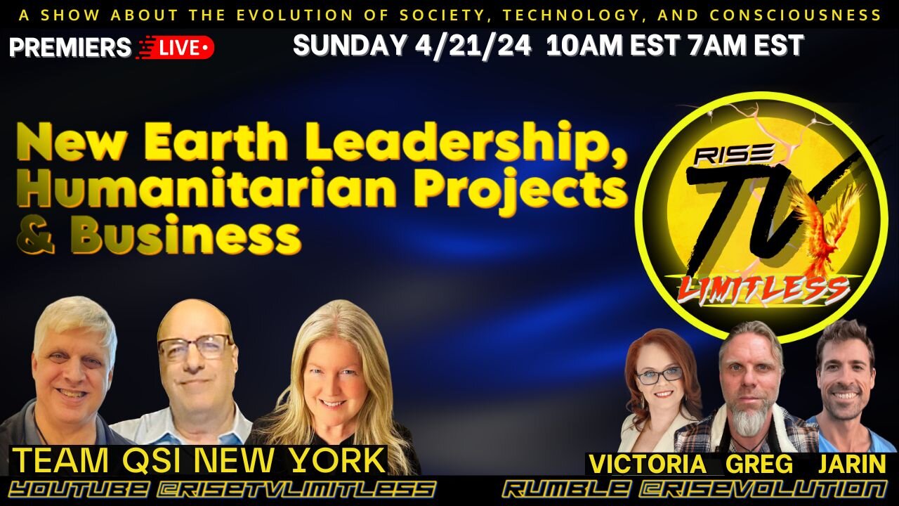 RISE TV 4/21/24 LEADERSHIP, HUMANITARIAN PROJECTS, & BUSINESS W/ QSI NY: NINO, NICK, & MARLA