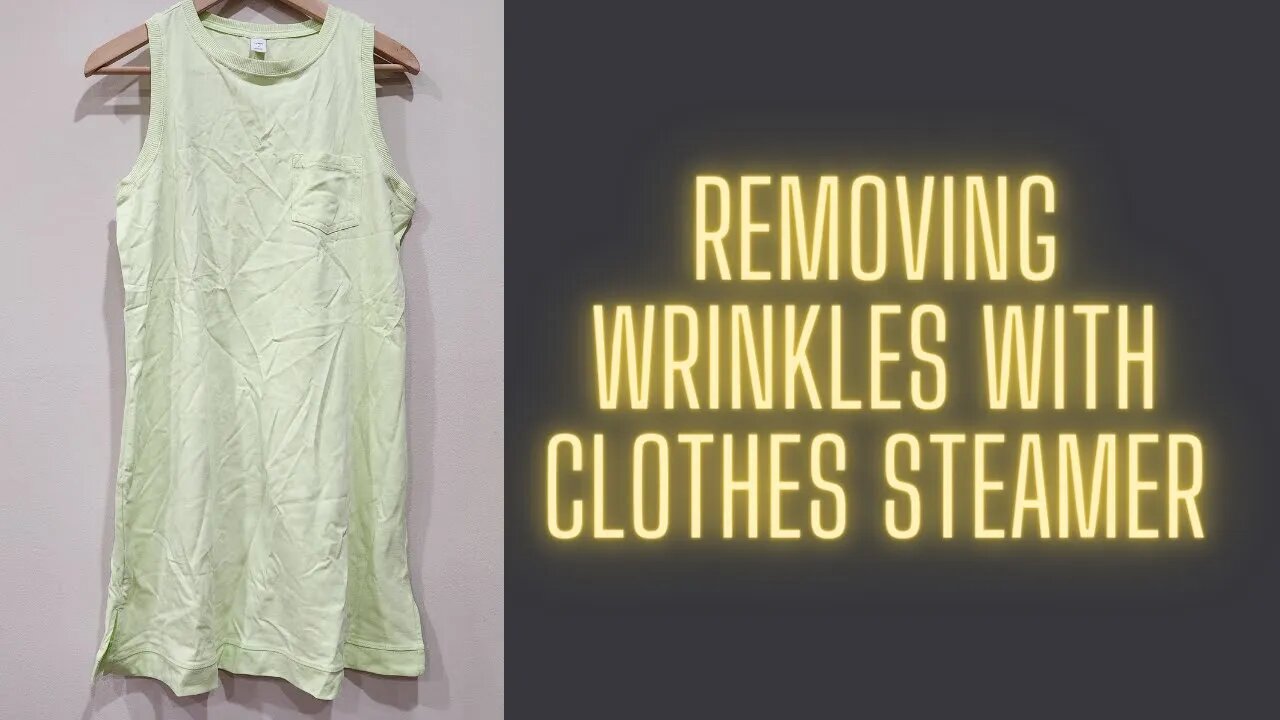 Removing Wrinkles with Clothes Steamer. This one was so Satisfying