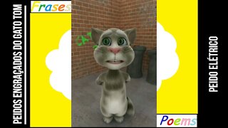 Peidos engraçados do gato tom: Peido elétrico, você vai entrar em choque! [Frases e Poemas]