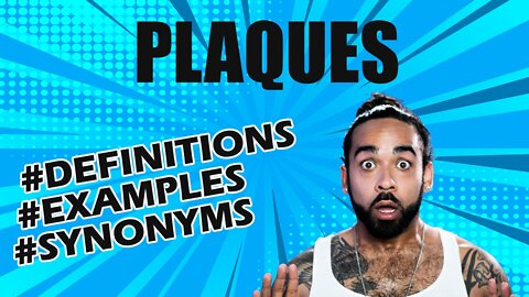 Definition and meaning of the word "plaques"