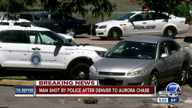 Police shoot suspect after multi-jurisdictional pursuit ends in Aurora