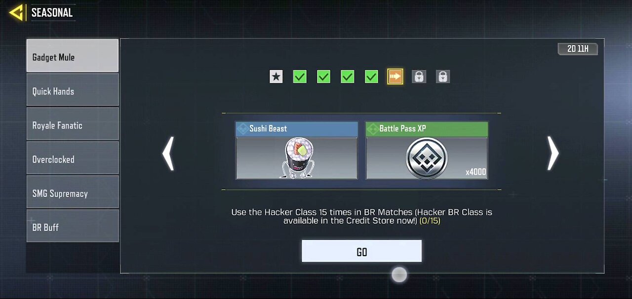 Use the Class Hacker 15 times in BR matches Call of Duty mobile (eddycro)