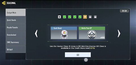 Use the Class Hacker 15 times in BR matches Call of Duty mobile (eddycro)