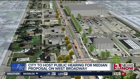 City to host public hearing for West Broadway median proposal