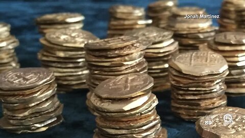 22 silver coins, 300 years old, uncovered on Indian River County beach