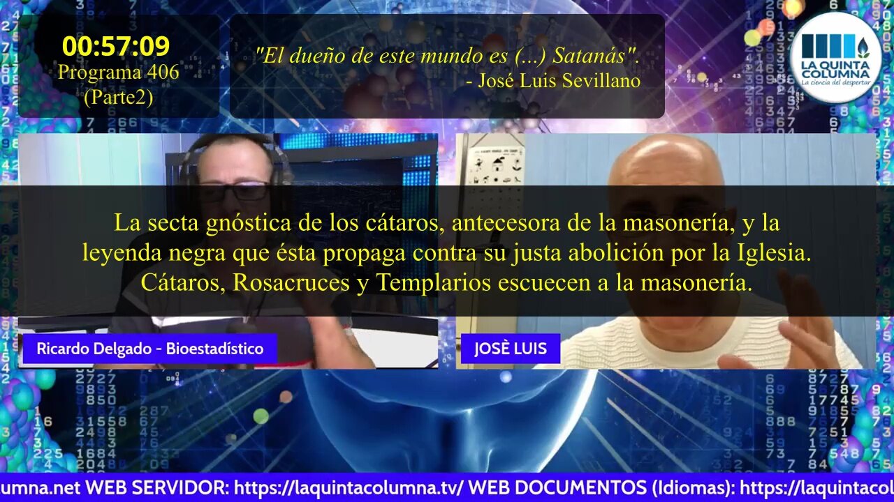 El odio anticiristiano de José Luis Sevillano: Cátaros y Satanás como dueño del mundo (Programa 406)