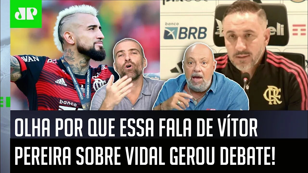 "PARA COM ISSO! É uma CARA DE PAU o Vítor Pereira FALAR que..." OLHA esse DEBATE sobre o Flamengo!