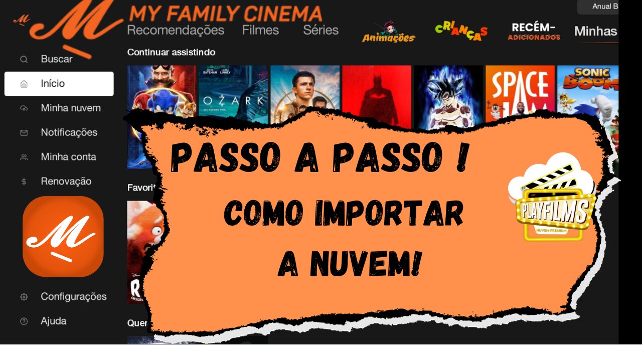 COMO IMPORTAR A NUVEM PASSO A PASSO