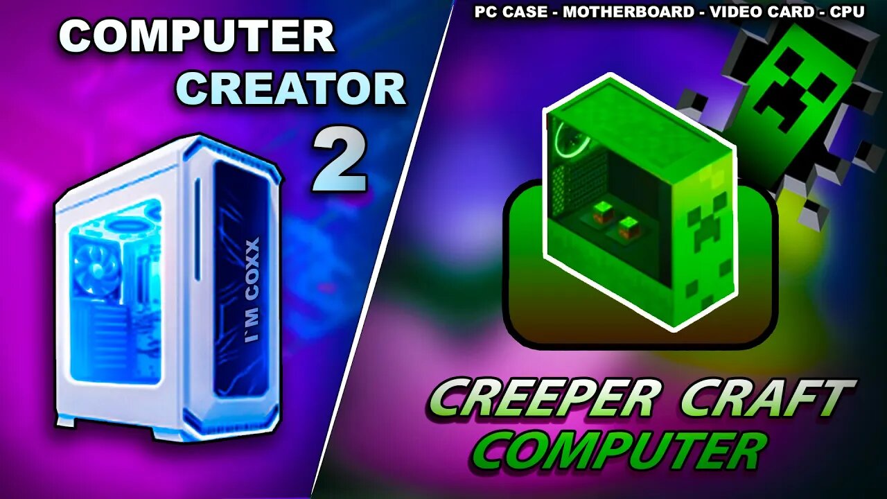 PC CREATOR 2 ✅ MINECRAFT CREEPER CRAFT COMPUTER BUILD ⚡ How to Build a PC | PC BUILDING SIMULATOR