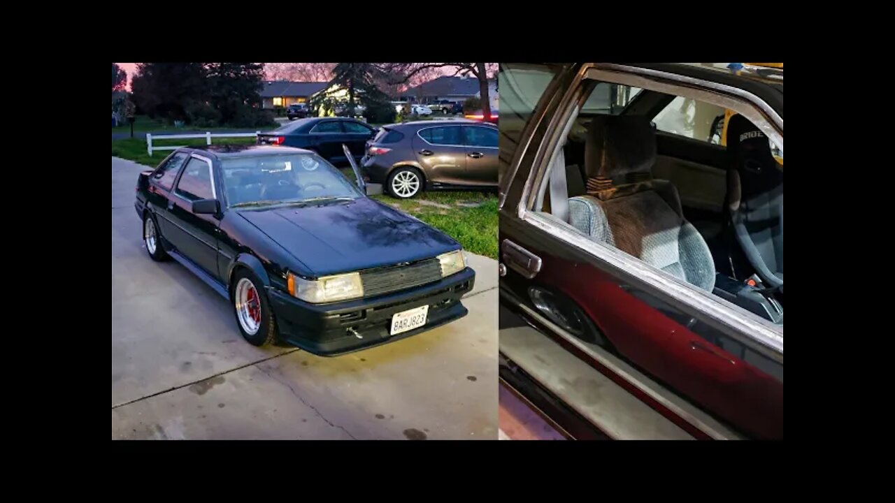 Even MORE problems with the AE86? Help me diagnose the issue! New passenger seat intalled!